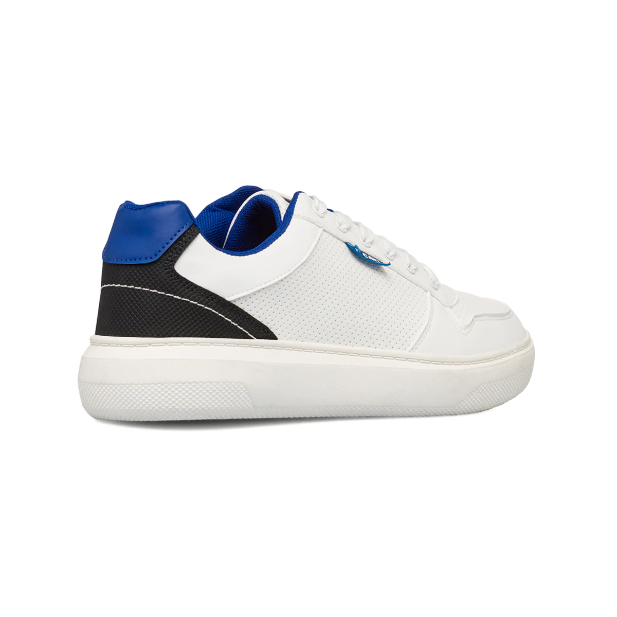 Sneakers traforate bianche da uomo con suola platform e logo Ducati - Image 3