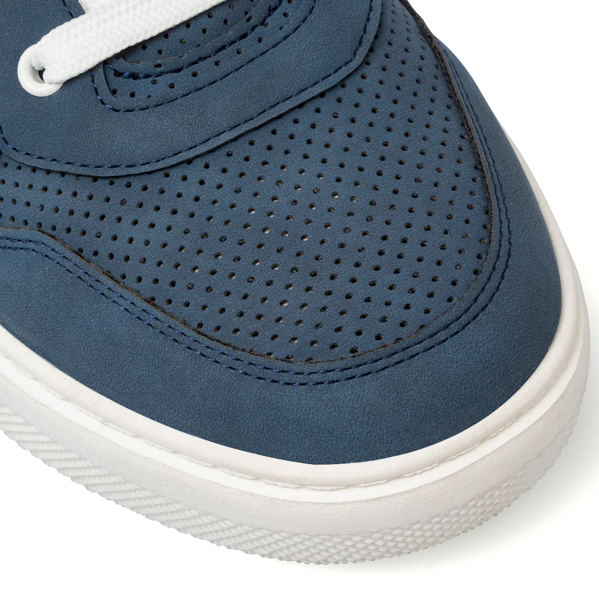 Sneakers traforate blu da uomo con suola platform e logo Ducati - Image 5
