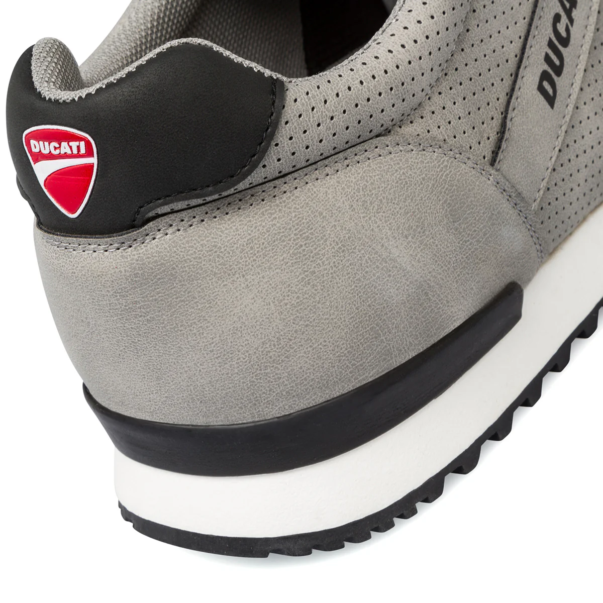 Sneakers traforate grigie da uomo con logo laterale Ducati - Image 6