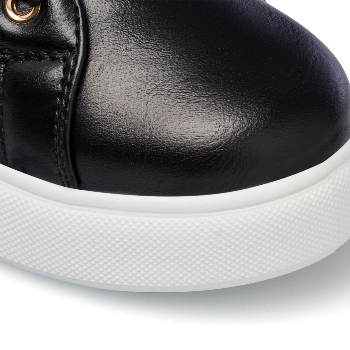 Sneakers trapuntate nere da bambina con catenina 10 Baci - Image 6