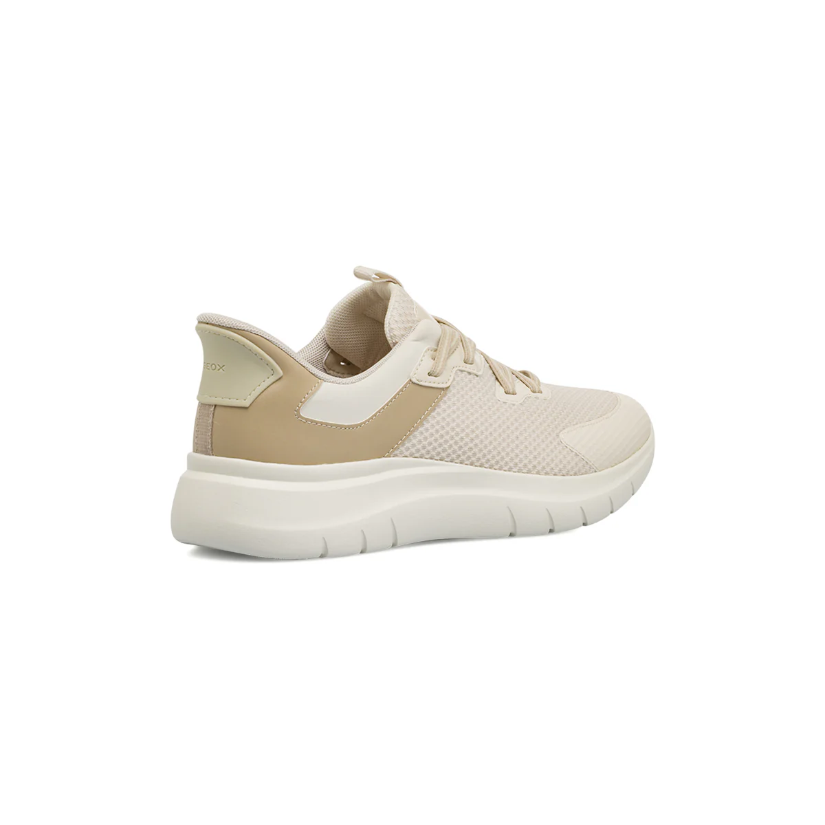 Sneakers traspiranti beige da Donna in tessuto mesh Geox Plummery Plus - Image 3