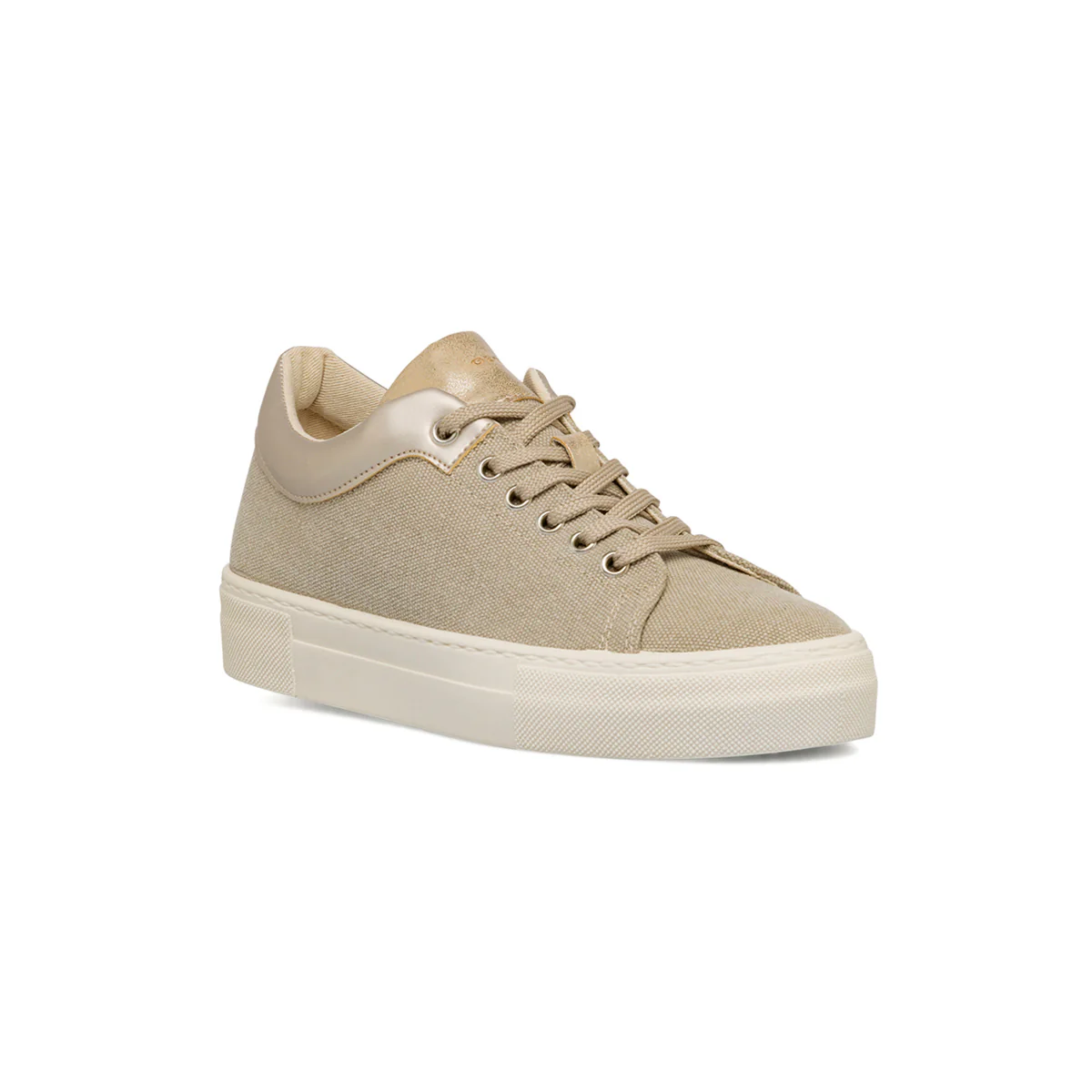 Sneakers traspiranti beige e oro Geox Claudin - Image 2