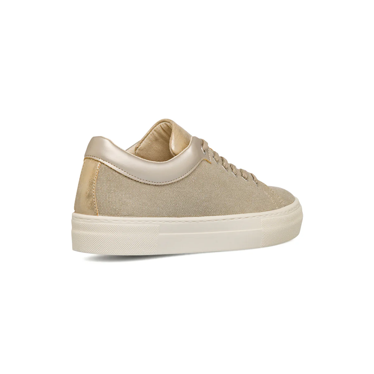 Sneakers traspiranti beige e oro Geox Claudin - Image 3