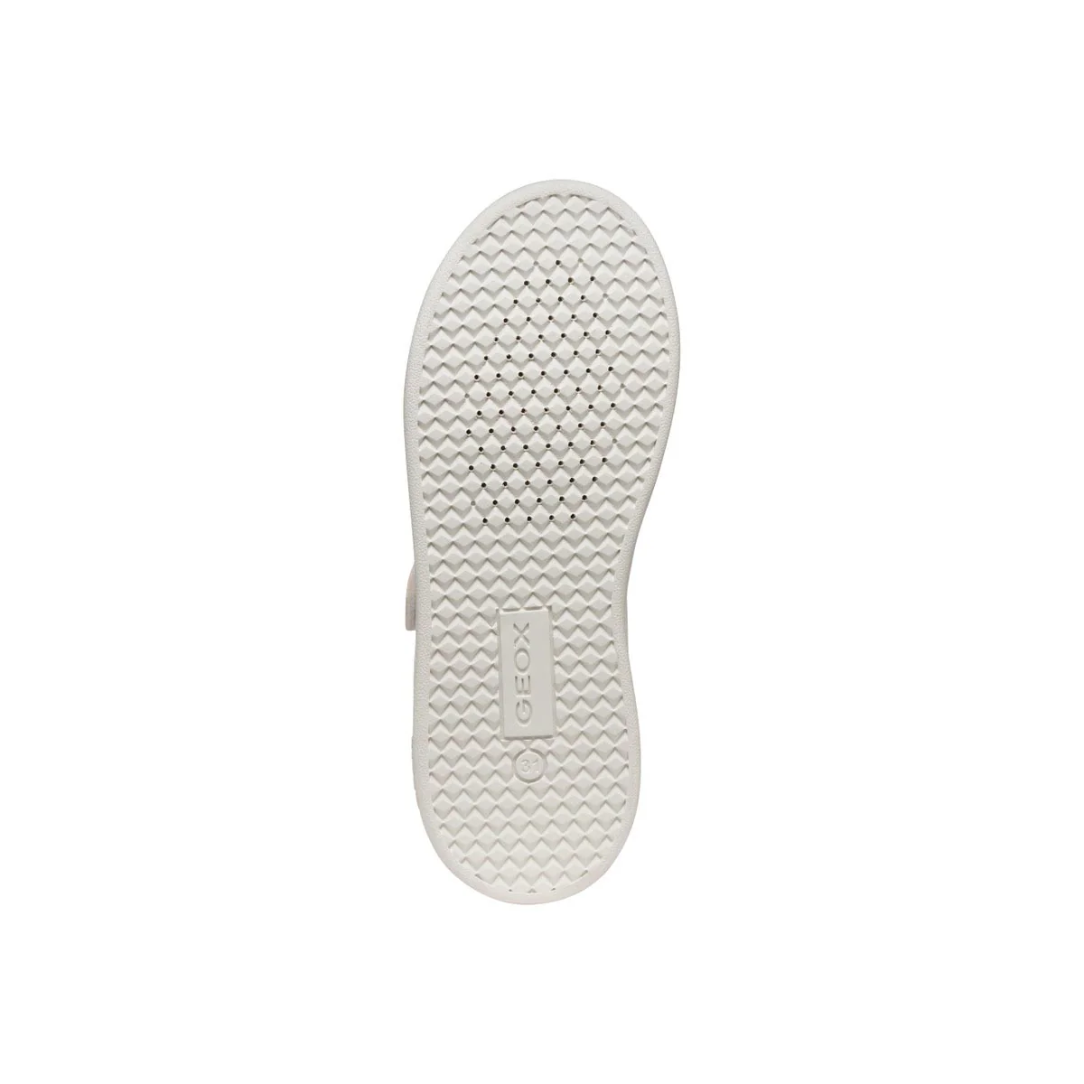 Sneakers traspiranti bianche da Bambina con dettaglio glitterato Geox - Image 6