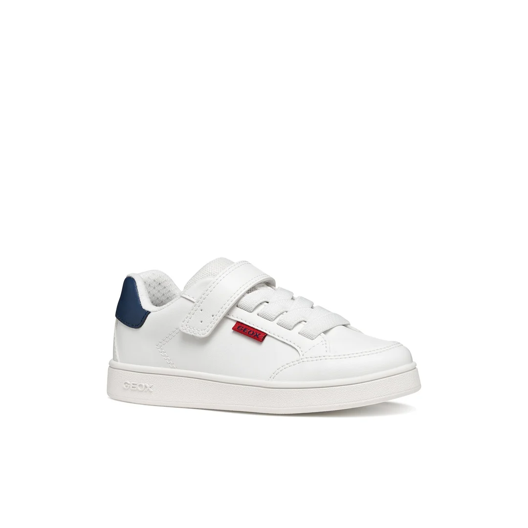 Sneakers traspiranti bianche da Ragazzo con cinturino a strappo Geox - Image 2