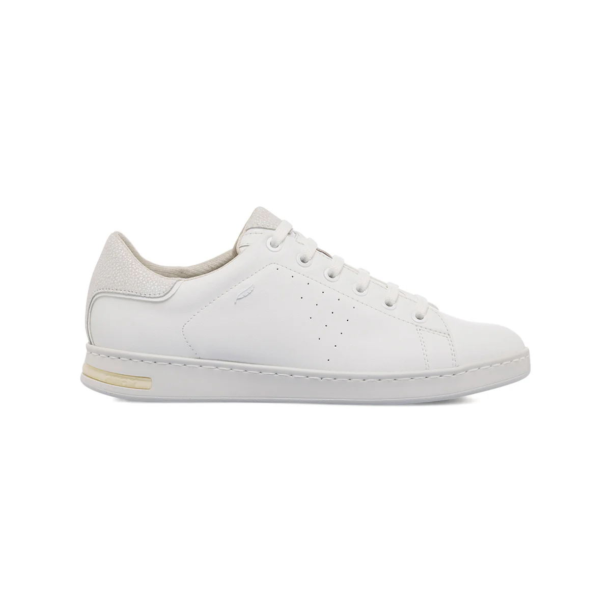 Sneakers traspiranti bianche in pelle da donna Geox Jaysen