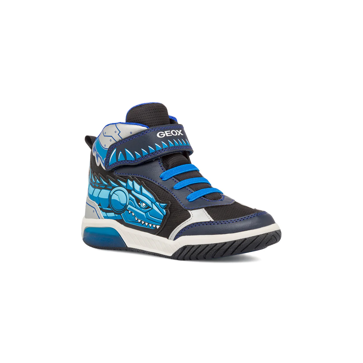Sneakers traspiranti blu da ragazzo con luci Geox - Image 2
