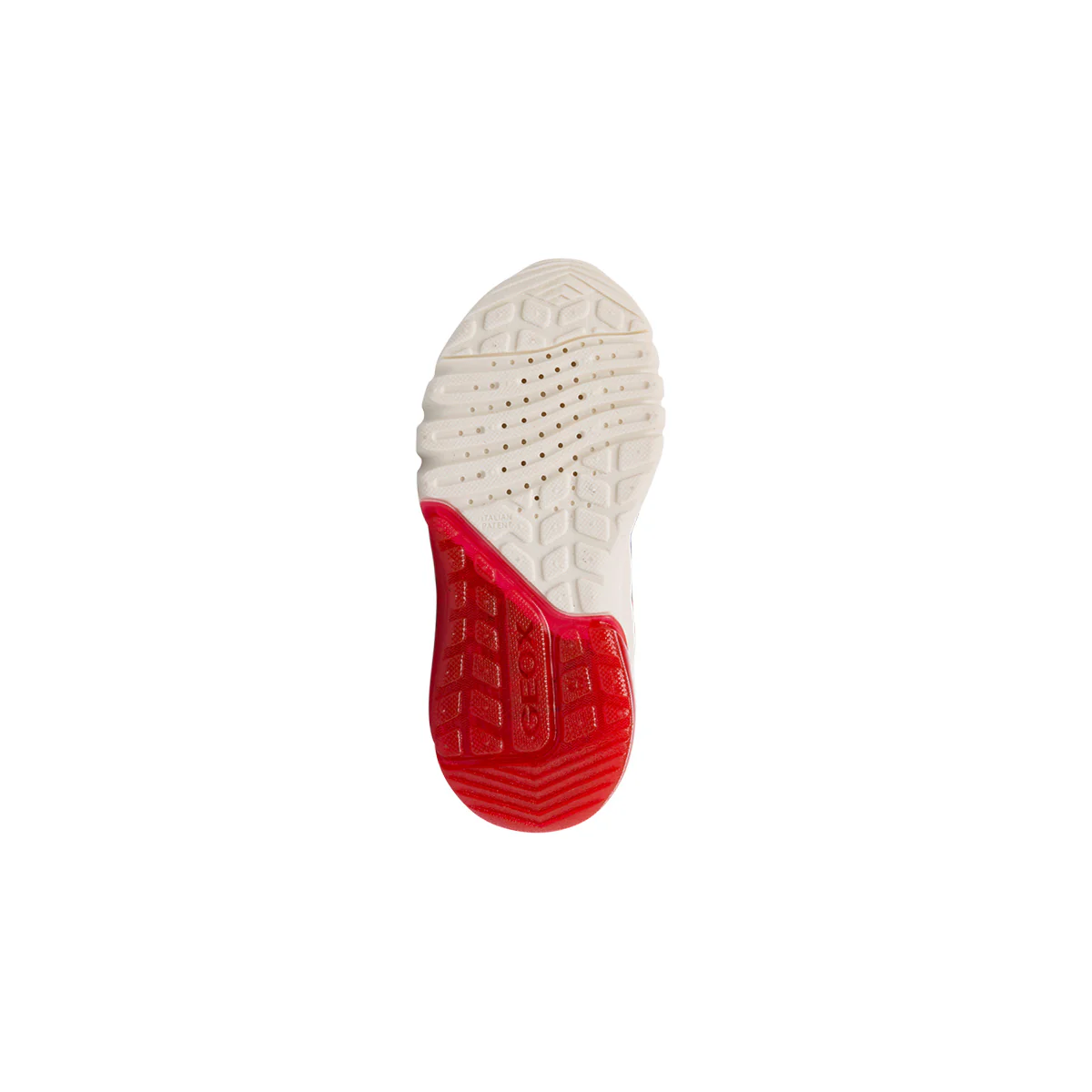 Sneakers traspiranti blu e rosse da bambino con stampa Spiderman e luci nella suola Geox Ciberdron - Image 4