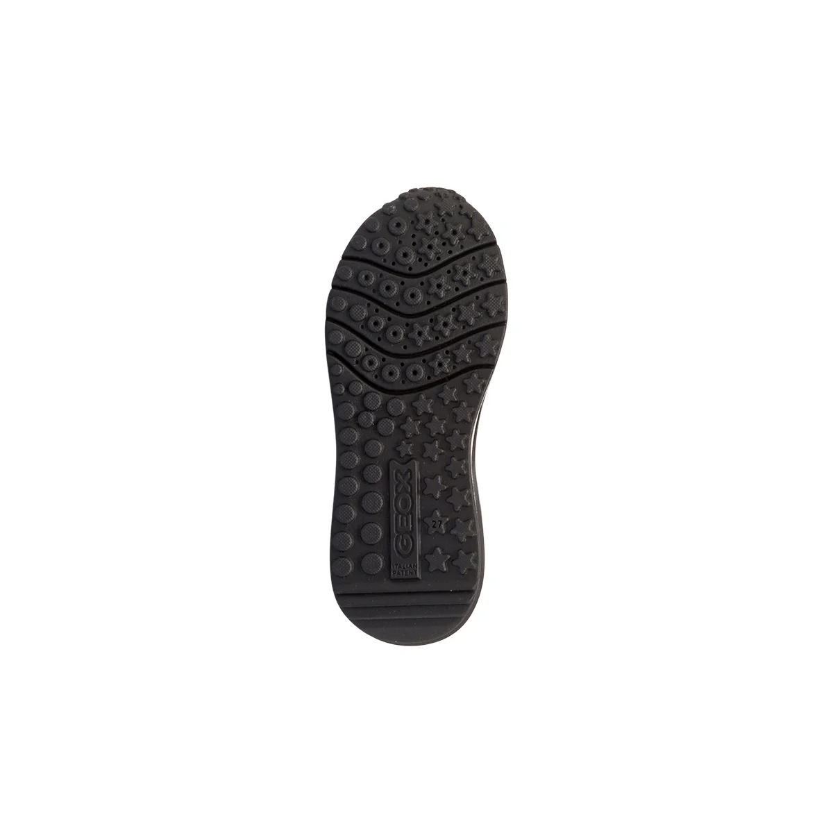 Sneakers traspiranti da bambina nere con dettagli lucidi Geox - Image 4