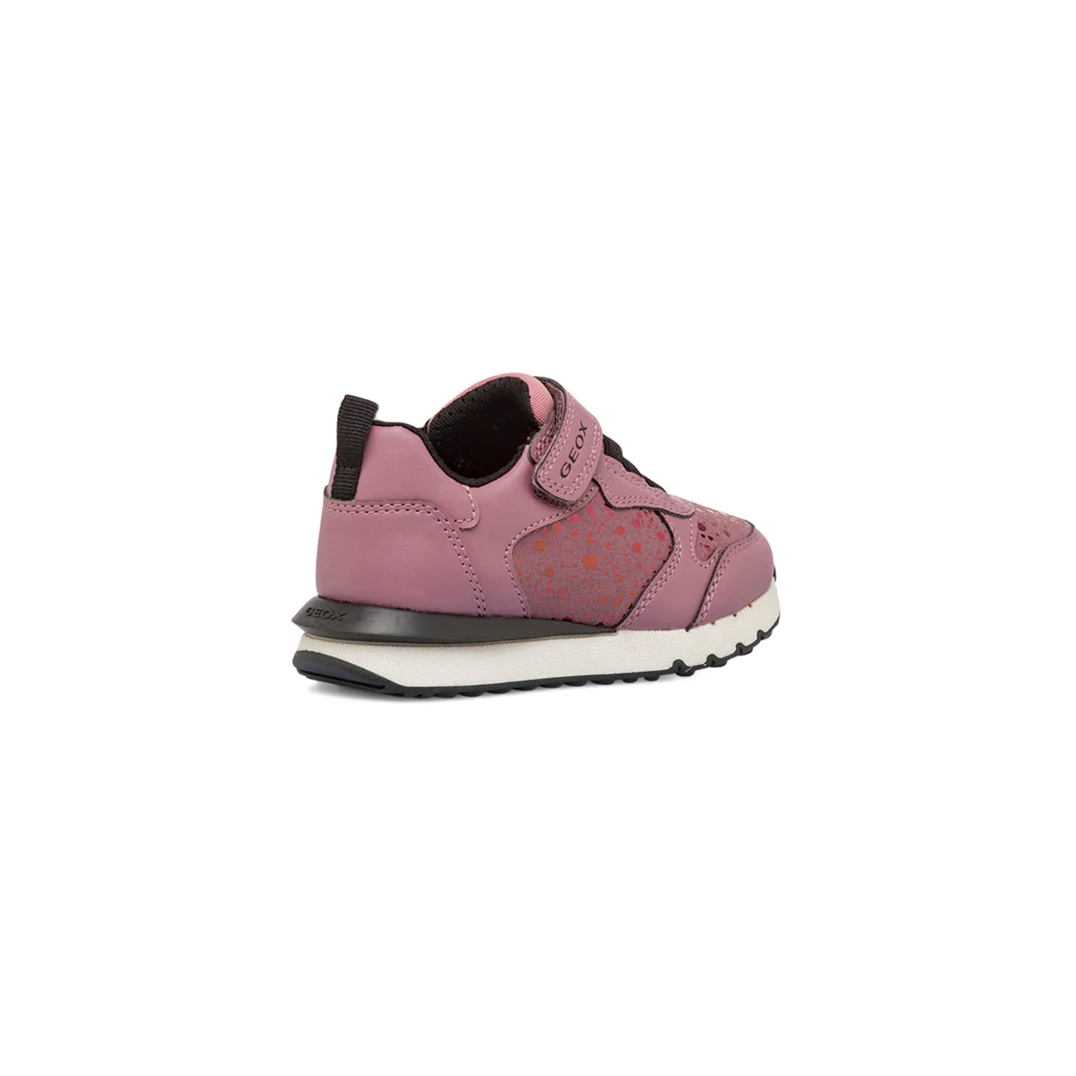 Sneakers traspiranti da bambina rosa con dettagli lucidi Geox - Image 3