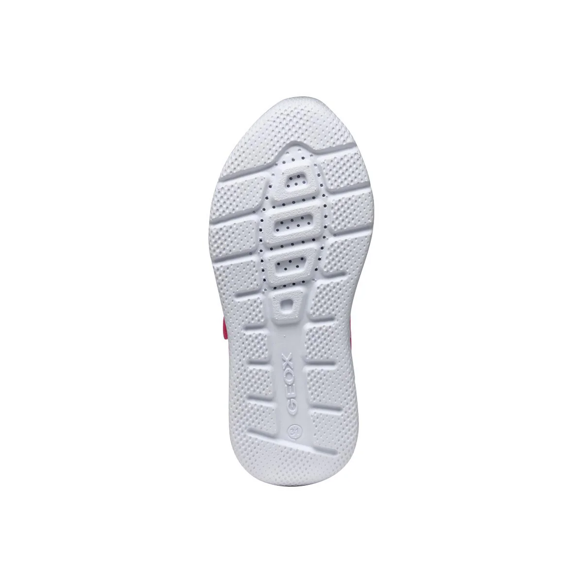 Sneakers traspiranti da bambina Rosa con lacci azzurri e strappo Geox - Image 6