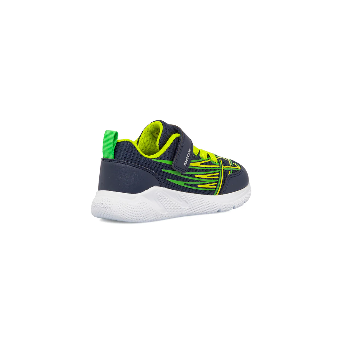Sneakers traspiranti da bambino blu con dettagli gialli Geox - Image 3