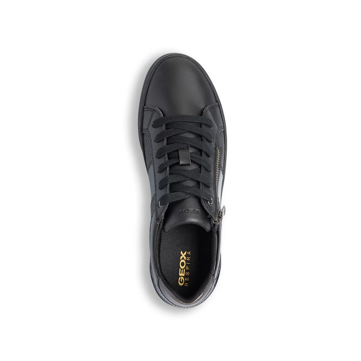 Sneakers traspiranti da donna nere in pelle Geox - Image 6