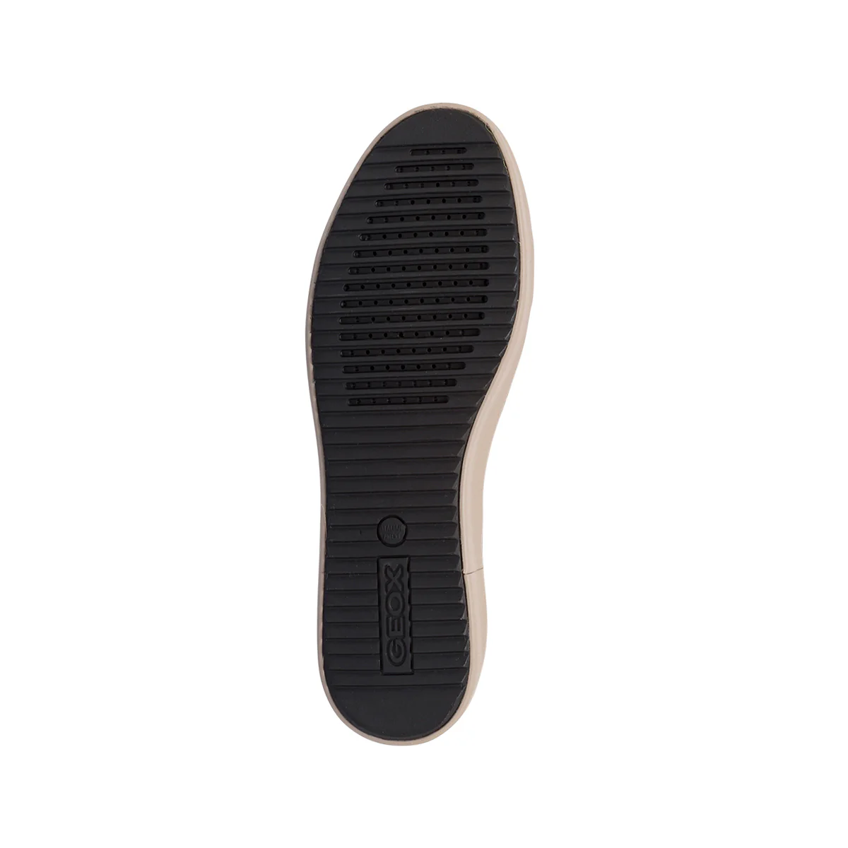 Sneakers traspiranti da donna taupe effetto metallizato in pelle Geox - Image 6