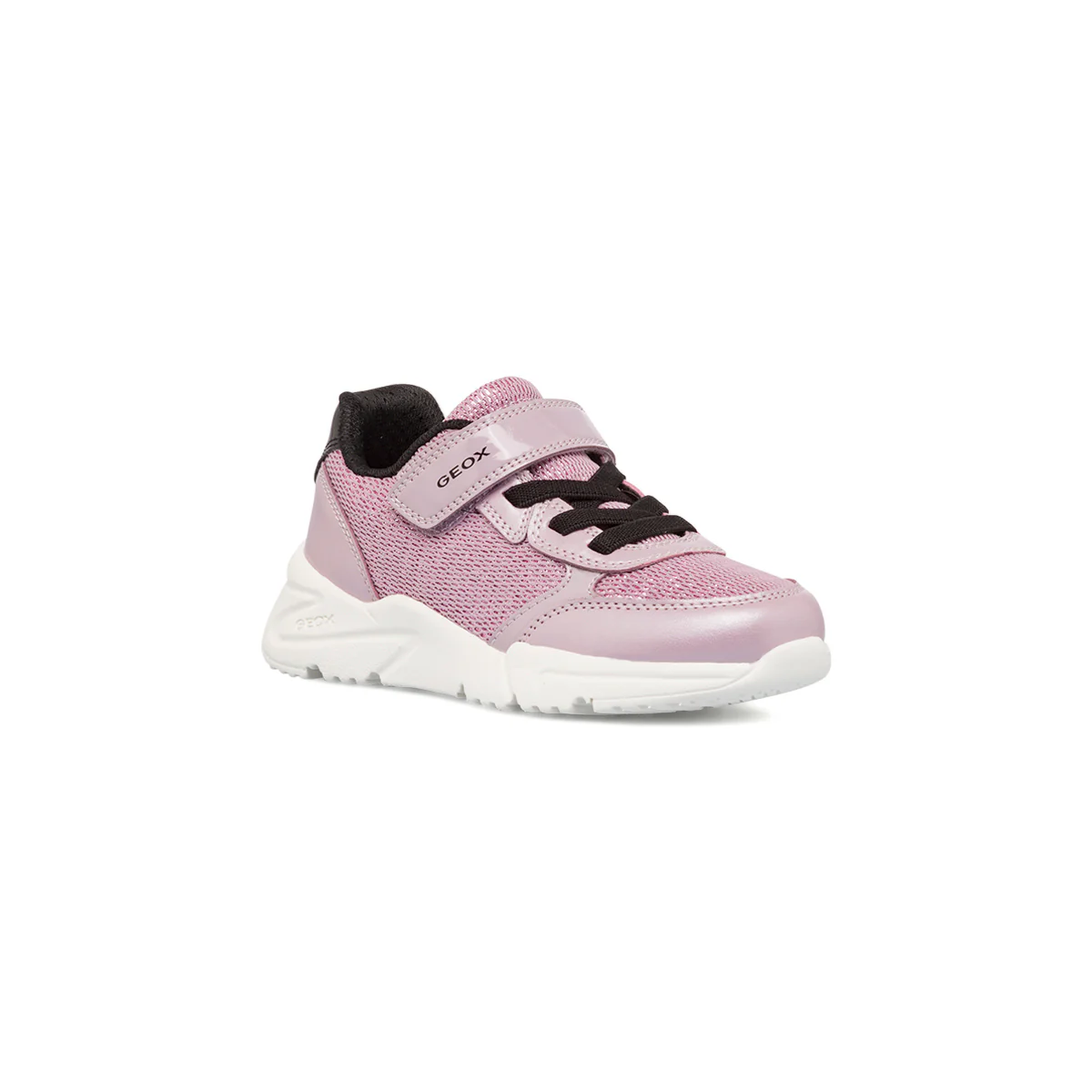 Sneakers traspiranti da ragazza lilla con glitter Geox - Image 2
