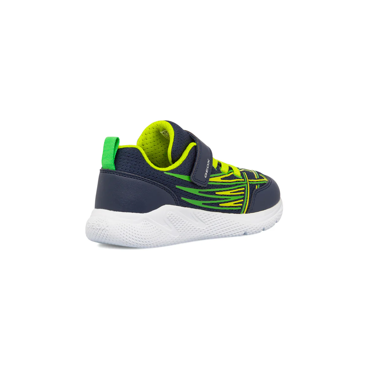 Sneakers traspiranti da ragazzo blu e giallo fluo Geox - Image 3
