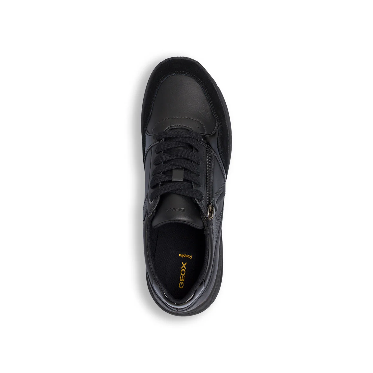Sneakers traspiranti nere da donna con inserto zip Geox - Image 6