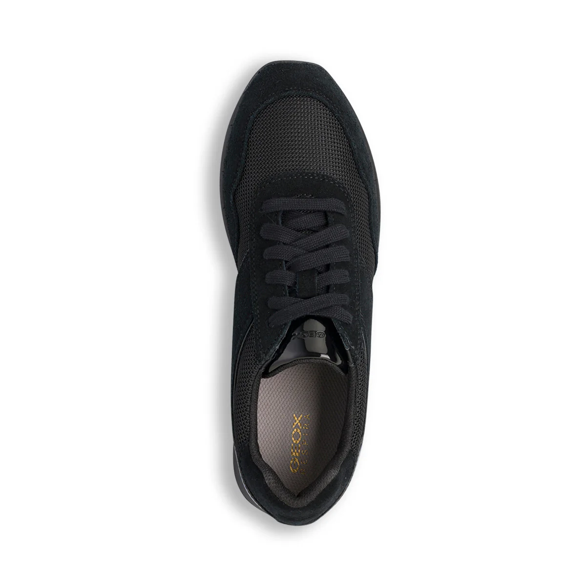 Sneakers traspiranti nere da donna Geox con inserti scamosciati - Image 5