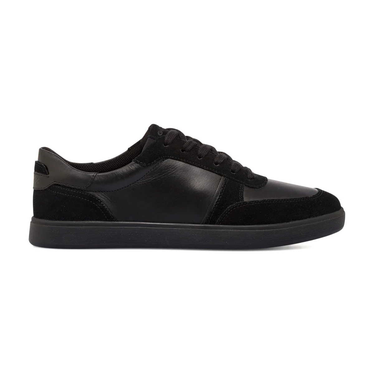 Sneakers traspiranti nere da uomo in pelle Geox
