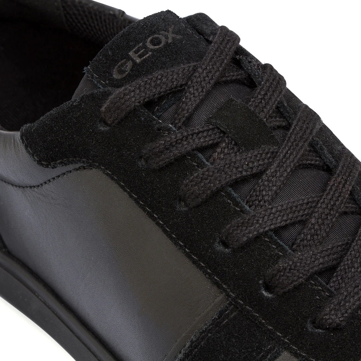 Sneakers traspiranti nere da uomo in pelle Geox - Image 5