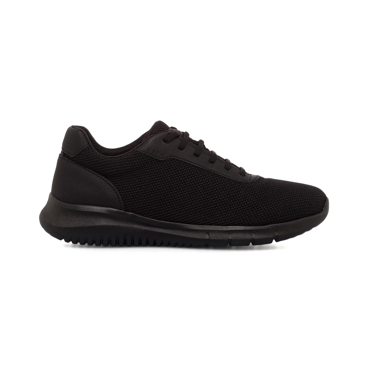 Sneakers traspiranti nere da uomo in tessuto mesh Geox Monreale