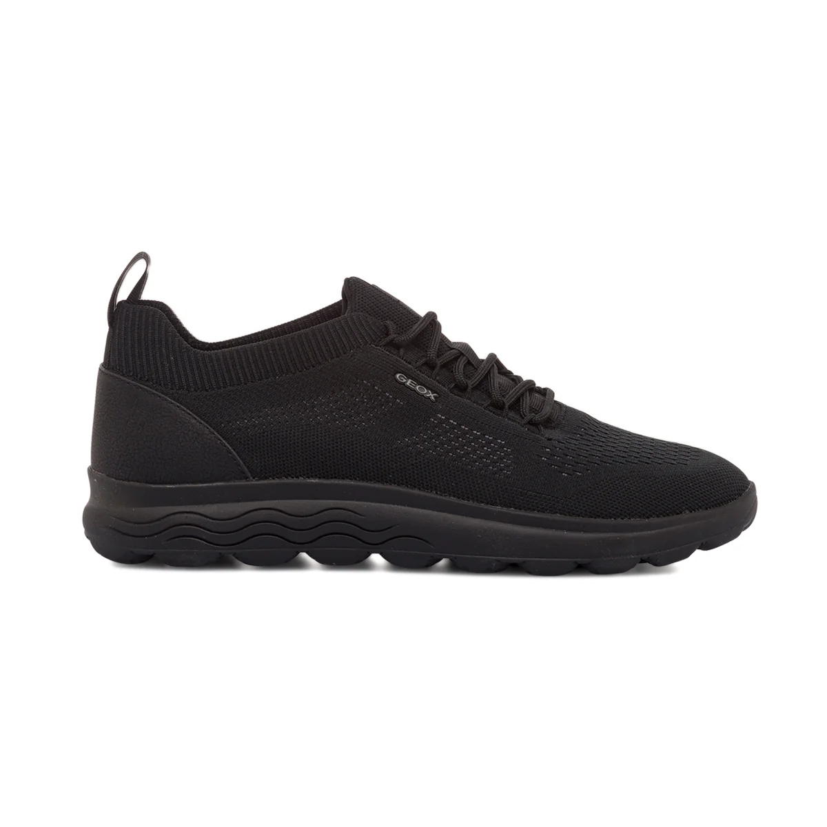 Sneakers traspiranti nere da uomo in tessuto mesh Geox Spherica