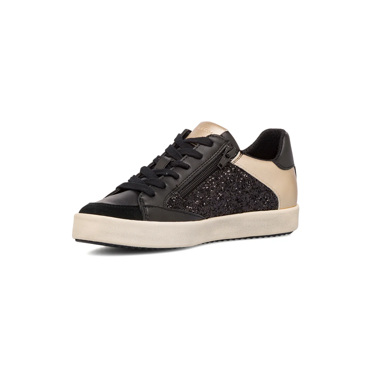 Sneakers traspiranti nere glitterate da donna Geox - Image 4