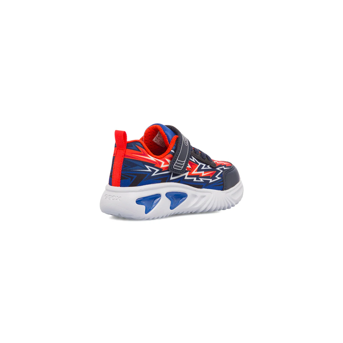 Sneakers traspiranti primi passi blu da bambino con luci nella suola Geox Assister - Image 3