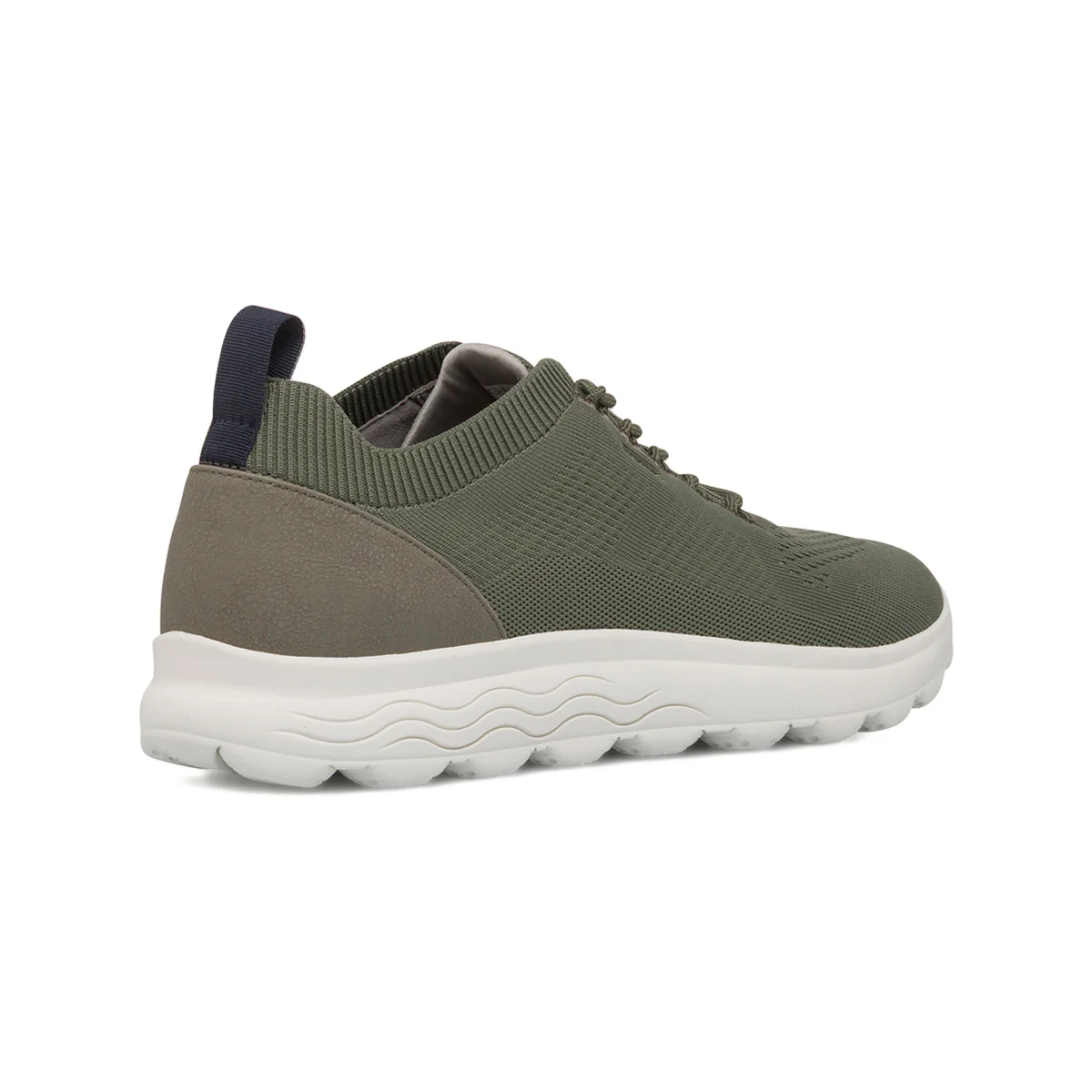 Sneakers traspiranti verde militare da Uomo in tessuto mesh Geox - Image 3