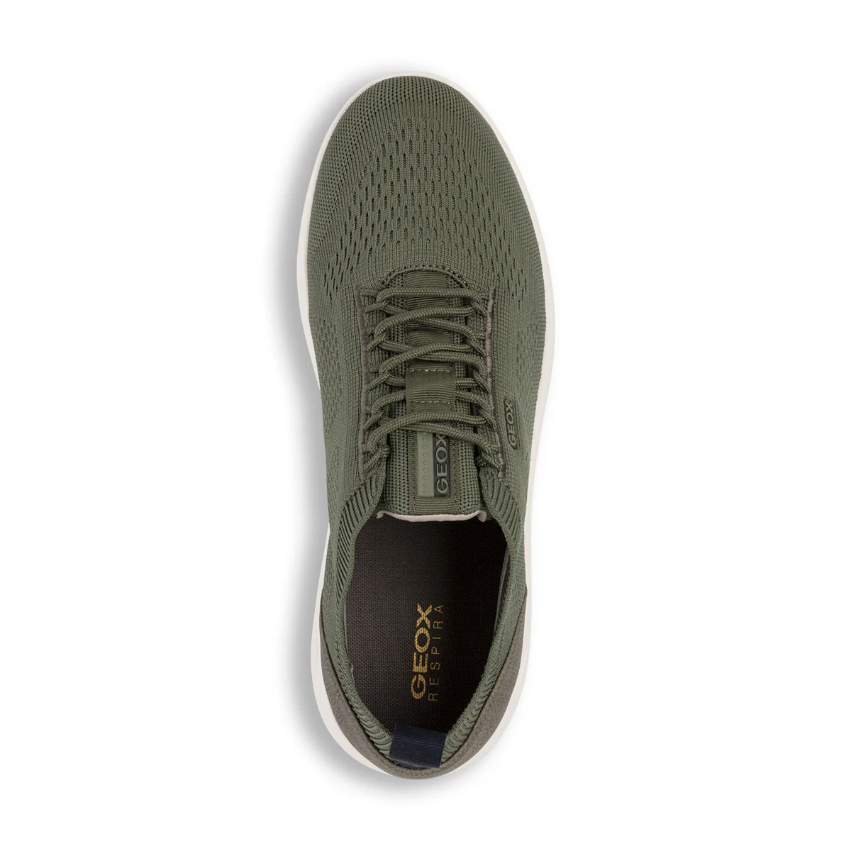 Sneakers traspiranti verdi da uomo in tessuto mesh Geox Spherica - Image 5