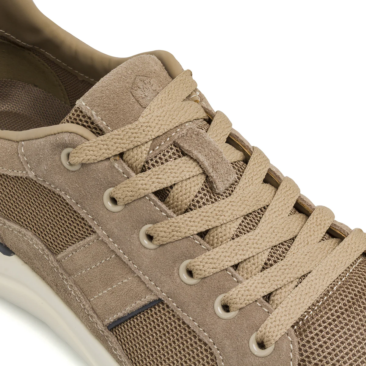 Sneakers Uomo beige in tessuto mesh e effetto scamosciato Lumberjack - Image 4