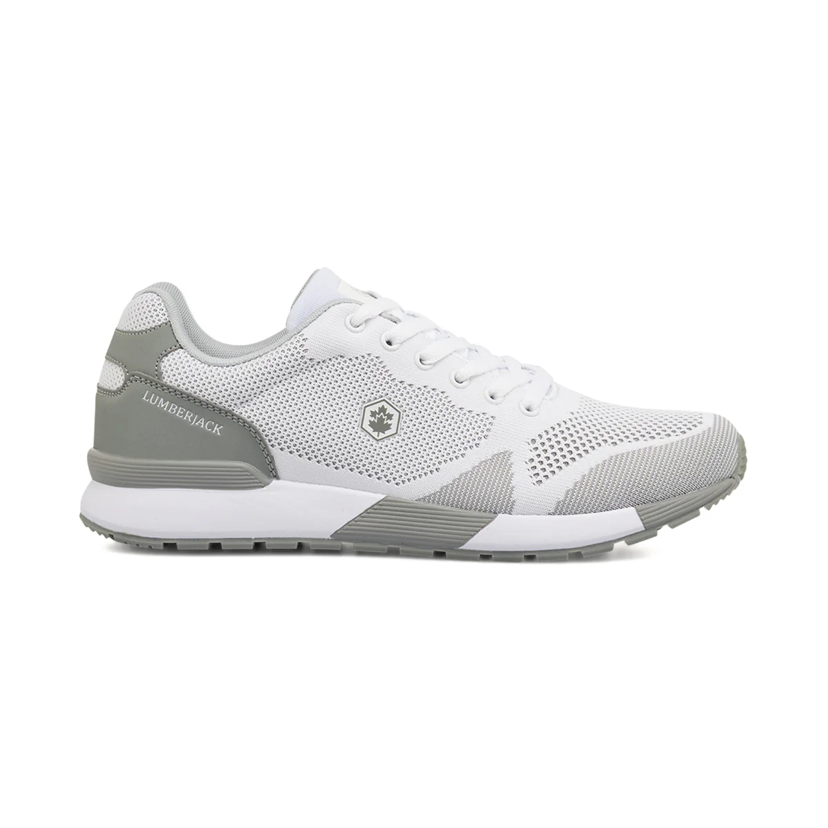 Sneakers Uomo bianche e grigie con soletta in memory foam Lumberjack