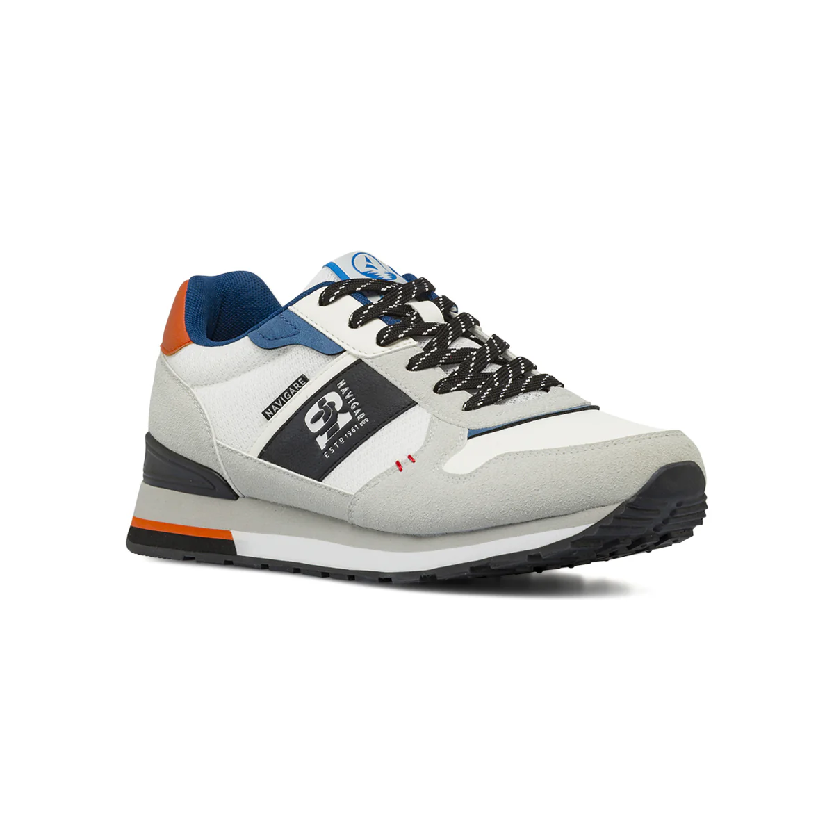 Sneakers Uomo Bianche in tessuto effetto scamosciato Navigare - Image 2