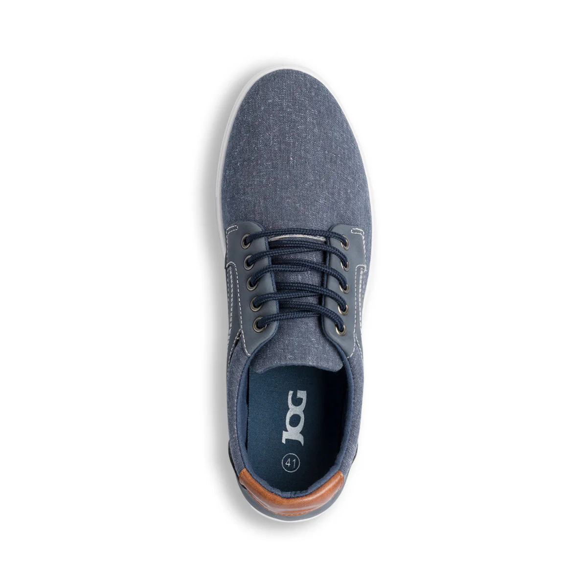 Sneakers Uomo Casual effetto Jeans con cuciture in contrasto Jog - Image 4