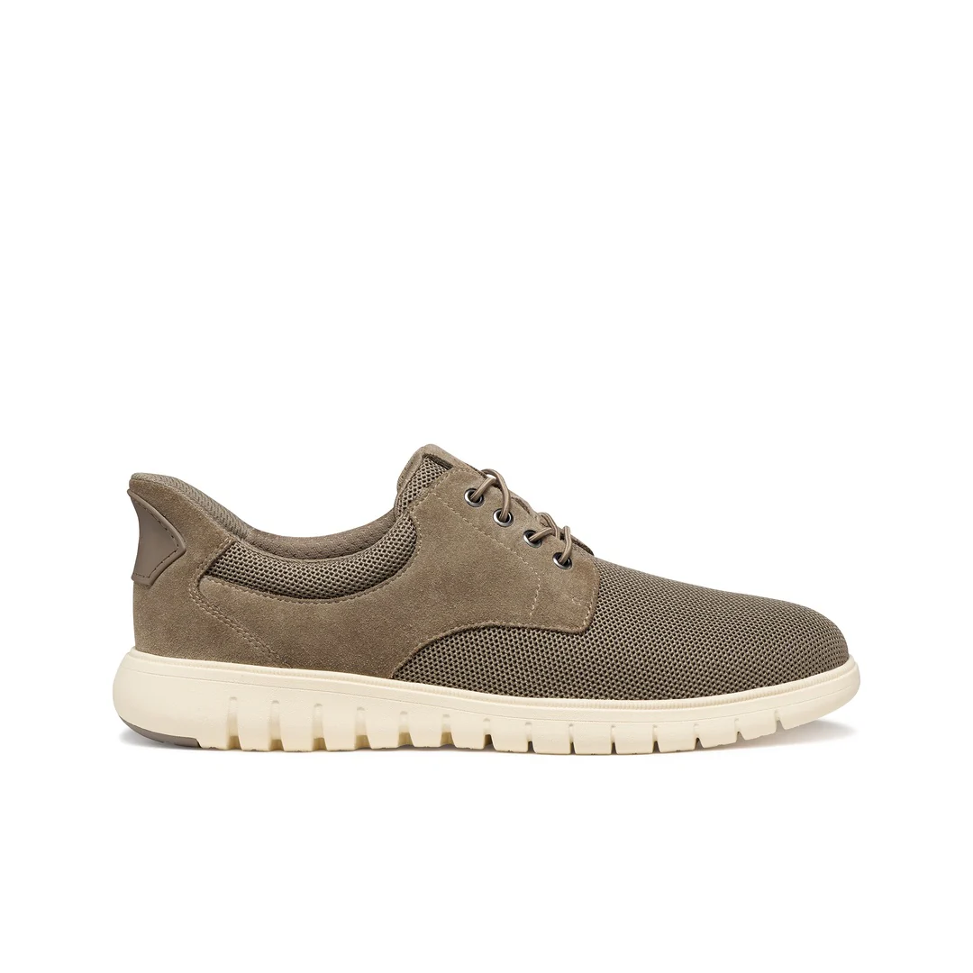 Sneakers Uomo Grigie effetto scamosciato con suola traspirante Geox Fast In