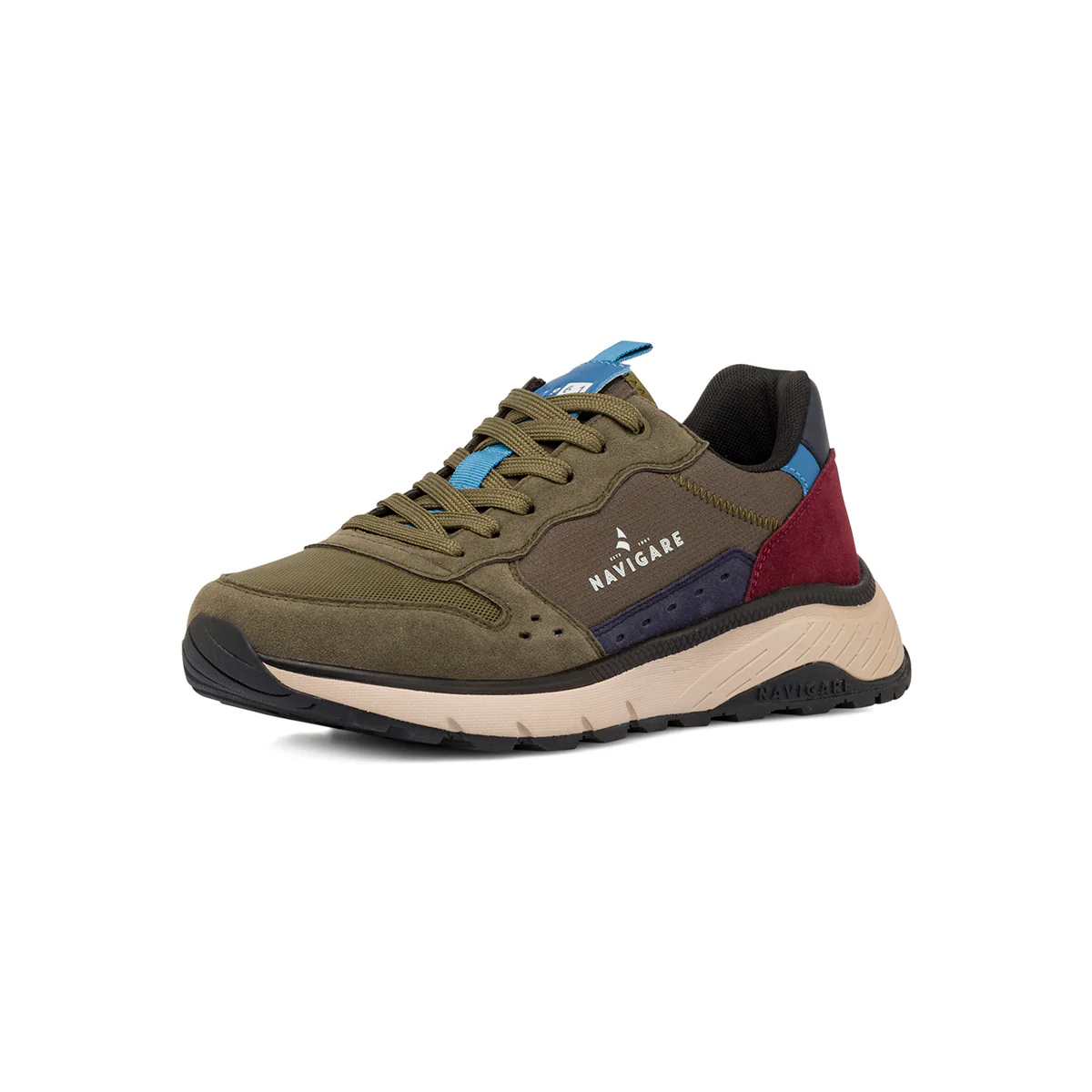 Sneakers uomo Navigare verdi con dettagli urban - Image 2