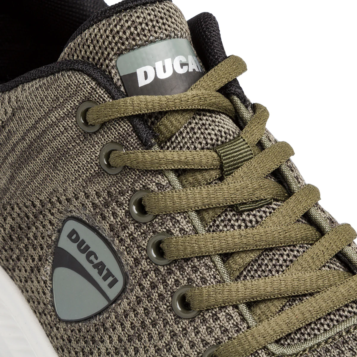 Sneakers verde militare da uomo con logo Ducati Levante - Image 4