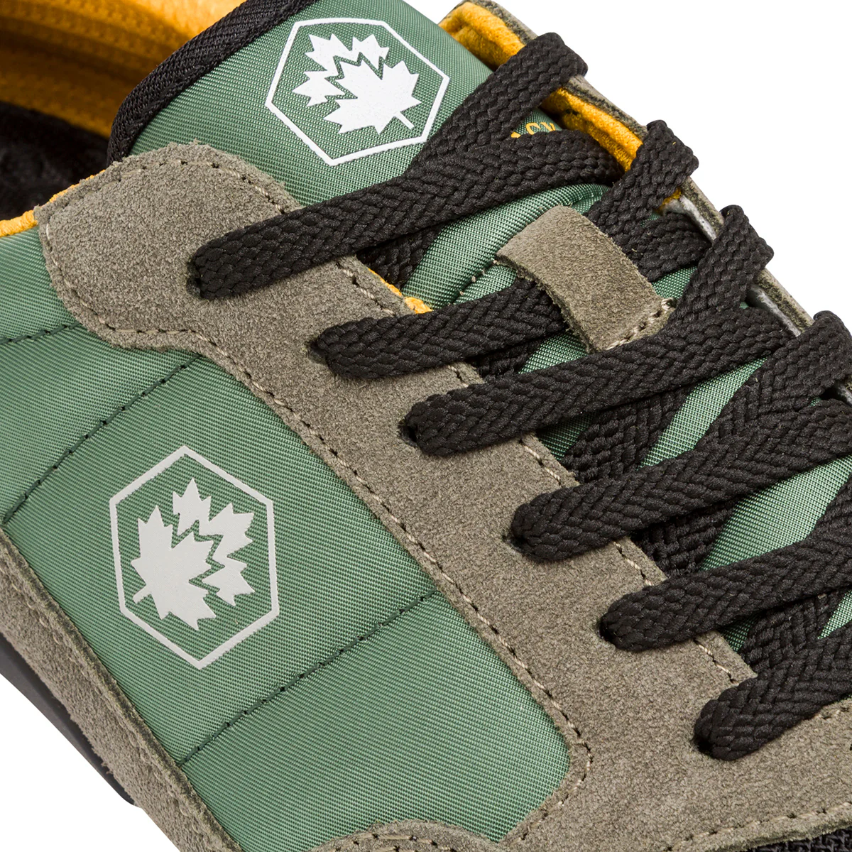 Sneakers verde militare da Uomo in tessuto e pelle con logo Lumberjack - Image 4