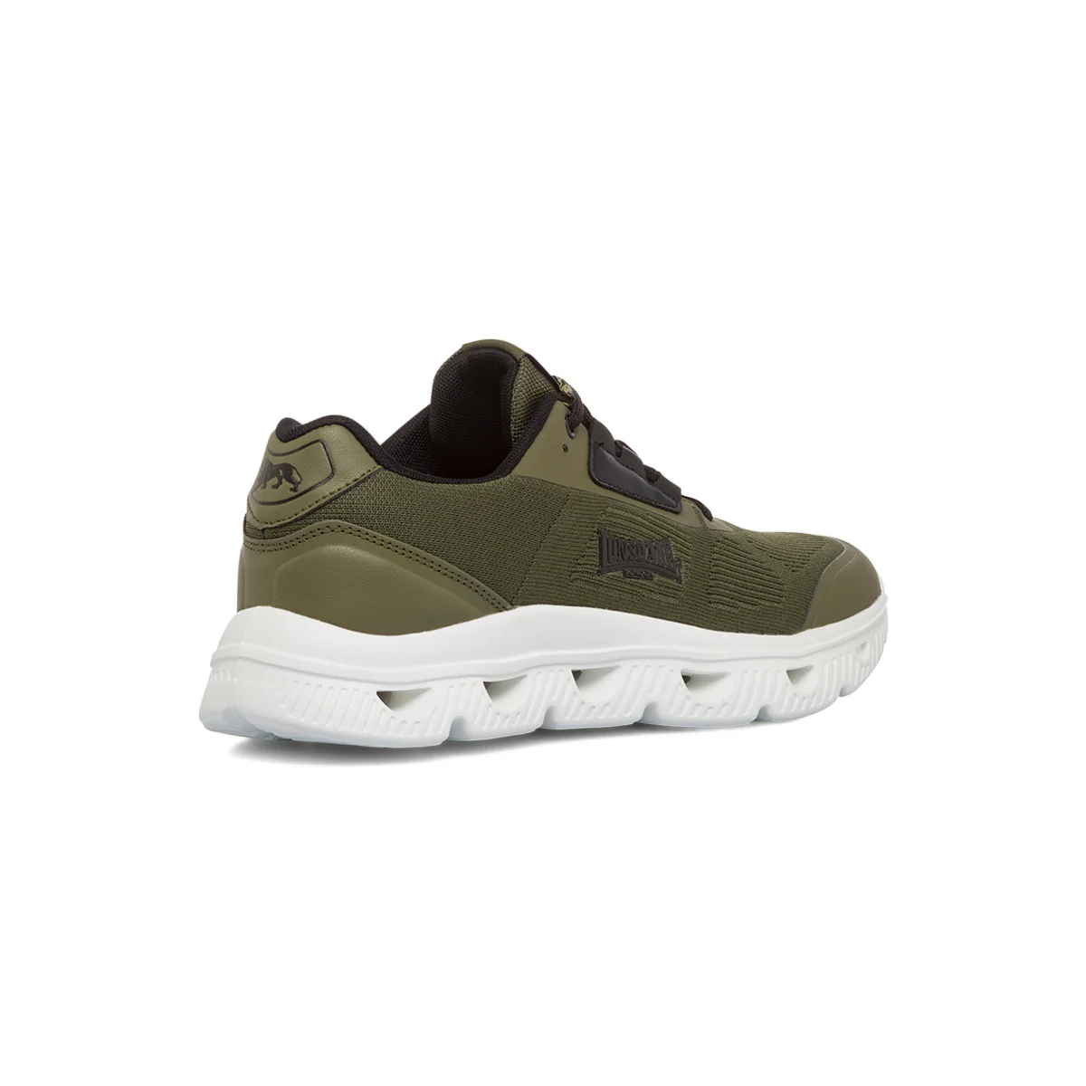 Sneakers verde militare da uomo in tessuto mesh Lonsdale - Image 3