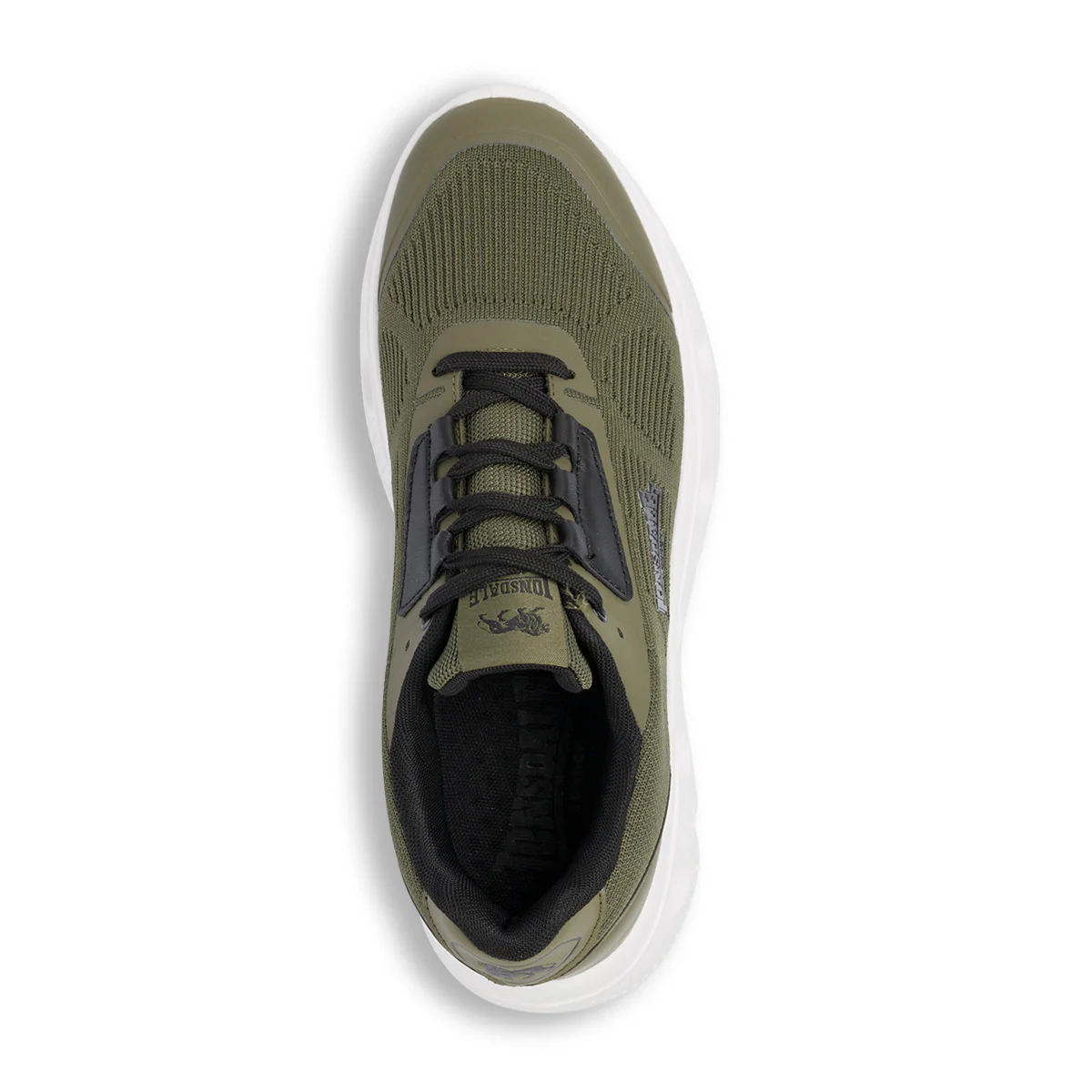 Sneakers verde militare da uomo in tessuto mesh Lonsdale - Image 5