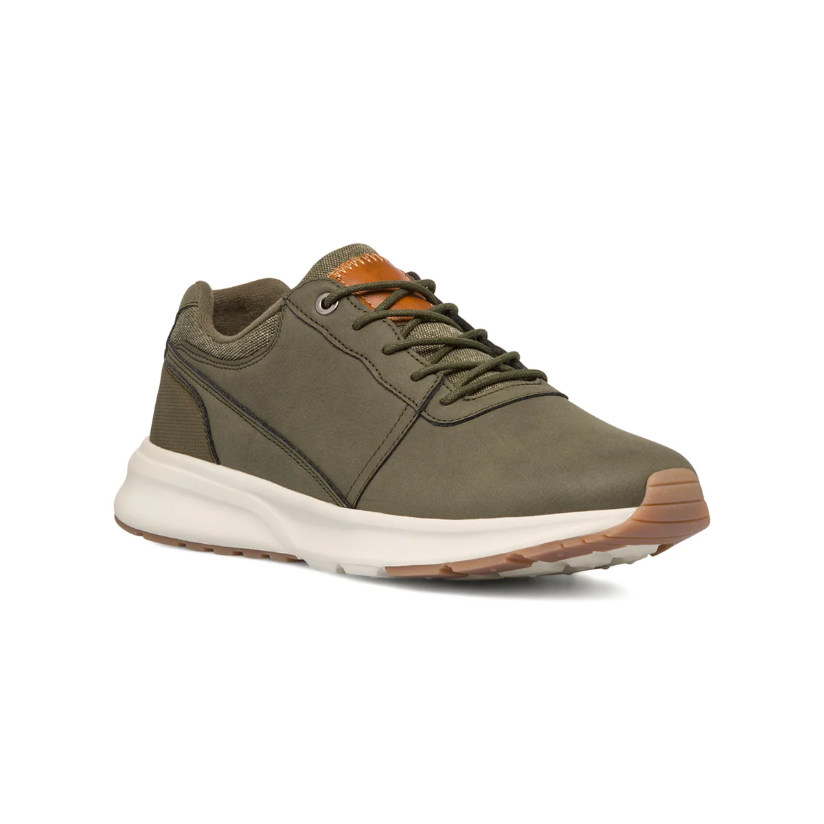 Sneakers verde militare da uomo Riflessi Urbani - Image 2