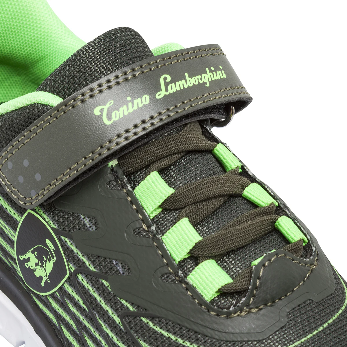 Sneakers verde militareda Bambino con strappo Tonino Lamborghini - Image 5