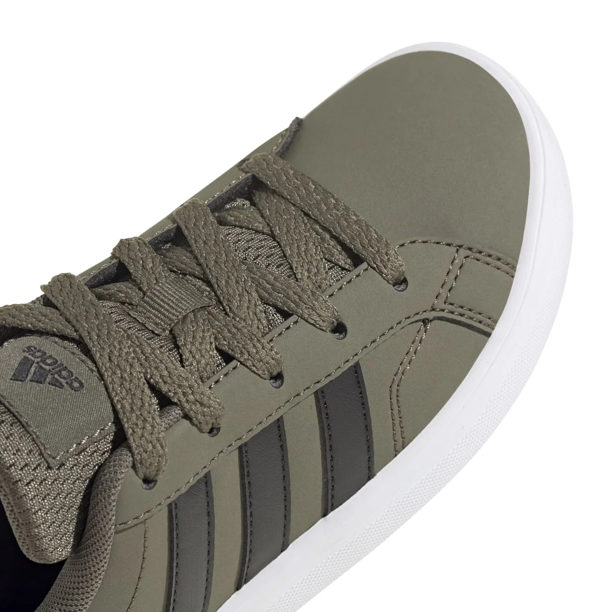 Sneakers verde oliva da ragazzo con strisce nere adidas VS Pace 2.0 K - Image 8