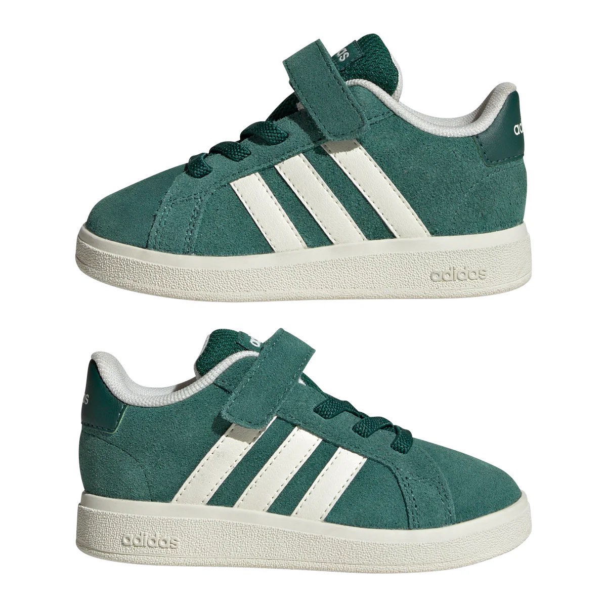 Sneakers verdi con chiusura a strappo da Bambino adidas - Image 3