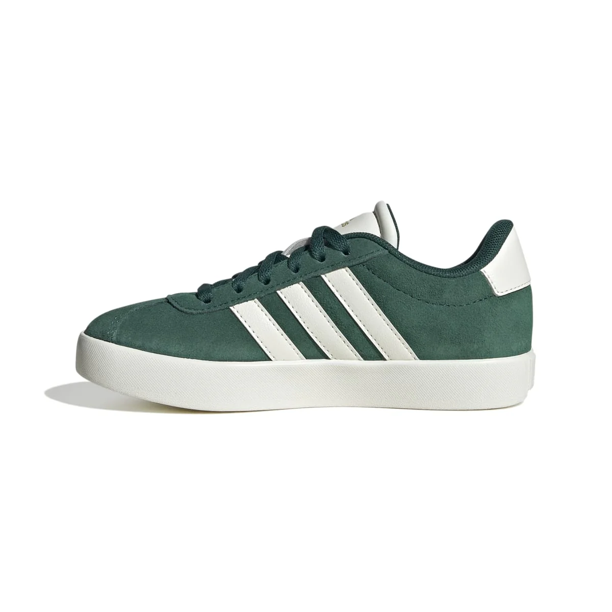 Sneakers verdi da ragazzo con strisce bianche adidas VL Court 3.0 K - Image 5