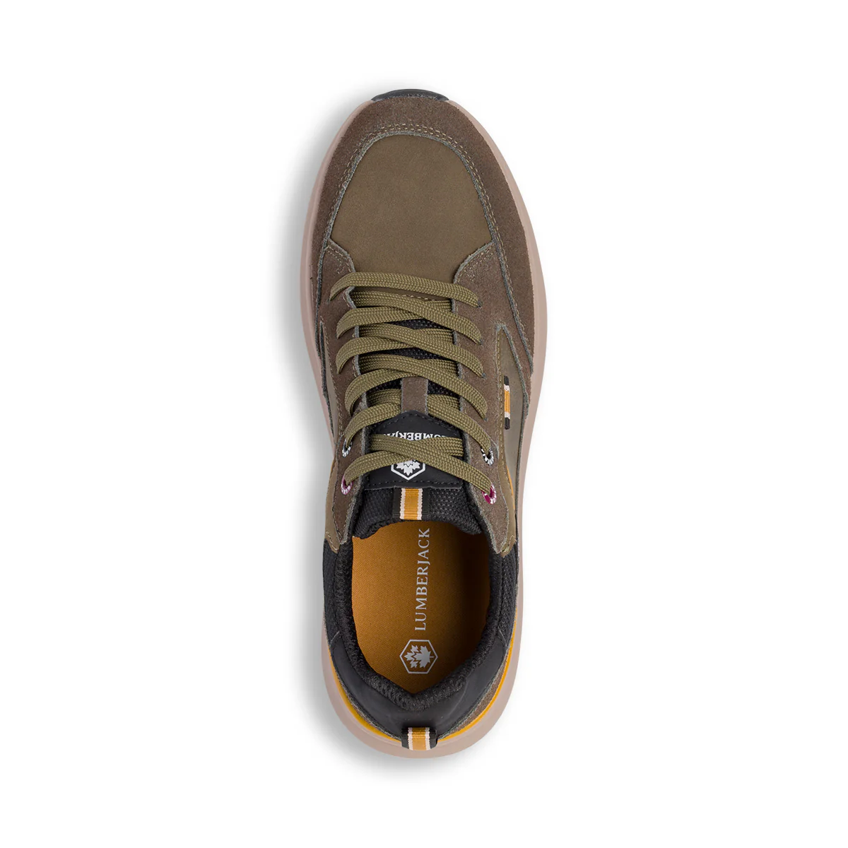 Sneakers verdi da Uomo con inserti in contrasto Lumberjack - Image 6
