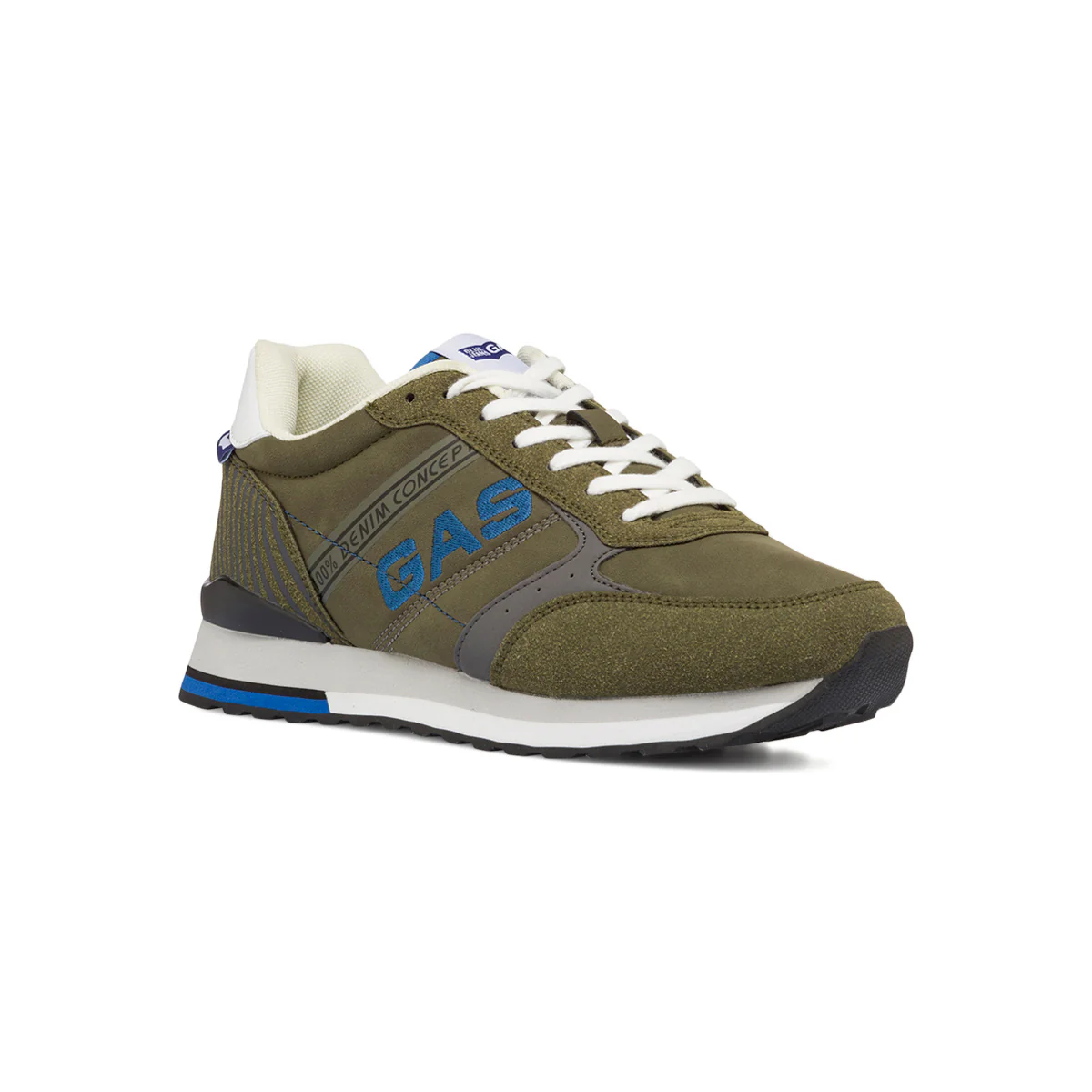 Sneakers verdi da uomo con logo laterale Gas - Image 2