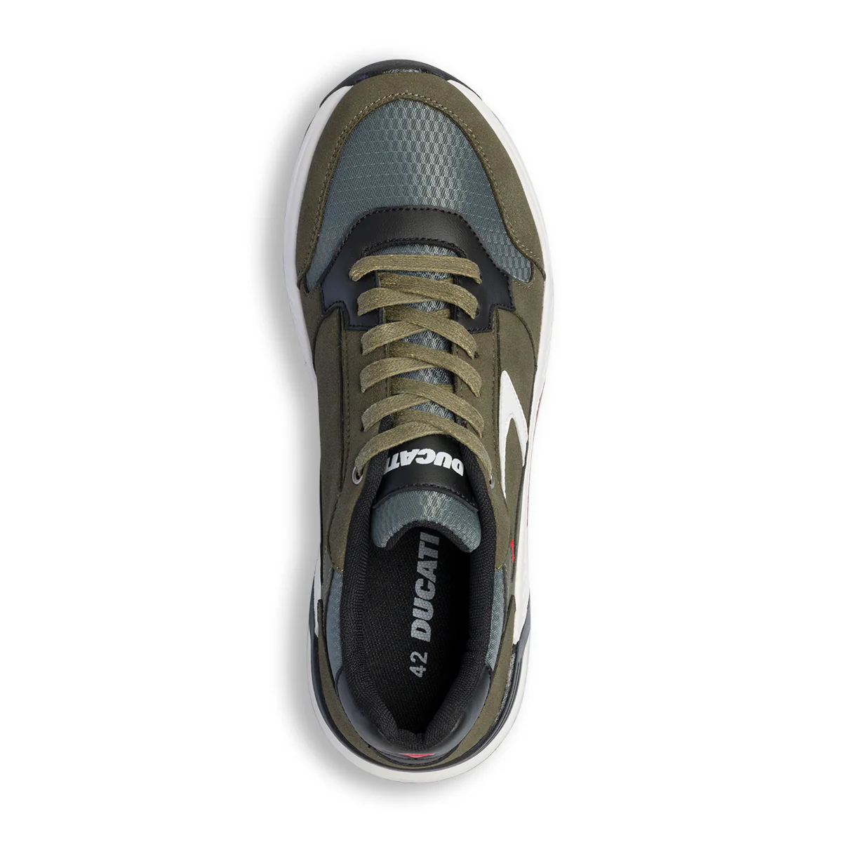 Sneakers verdi da uomo con logo sulla linguetta Ducati - Image 9