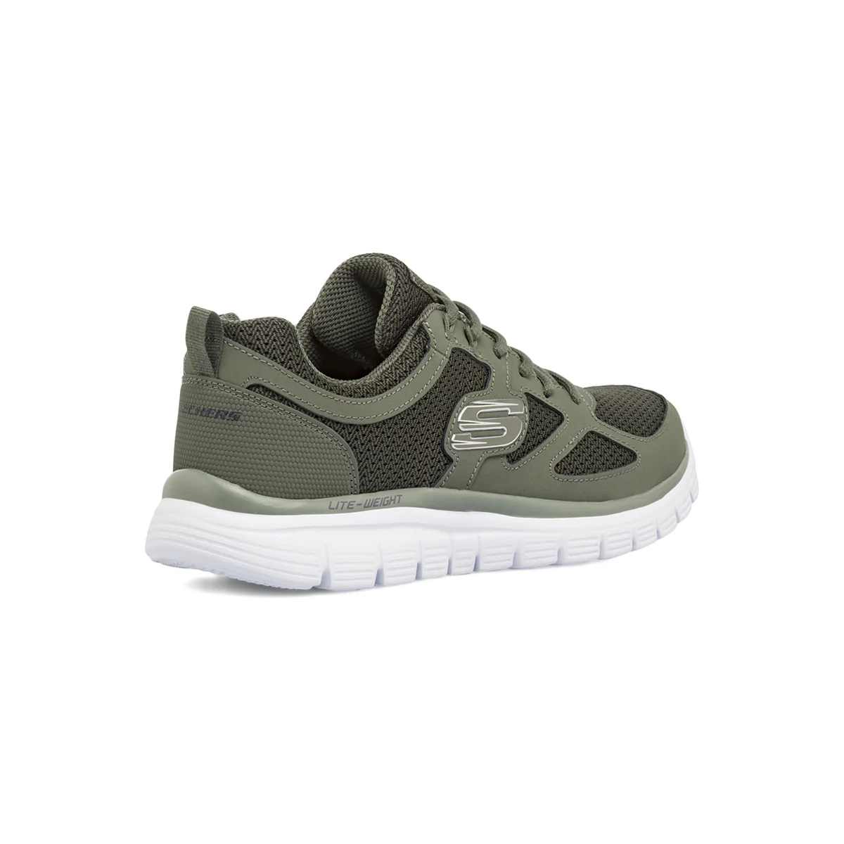 Sneakers verdi da Uomo con Memory Foam Lite-Weight Skechers Burns - Image 3