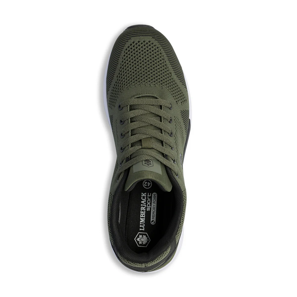 Sneakers verdi da uomo con sottopiede Memory Foam Lumberjack Vendor - Image 8